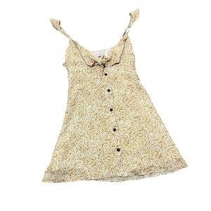 Pink Lily large yellow/orange floral sundress with adjustable straps NWOT